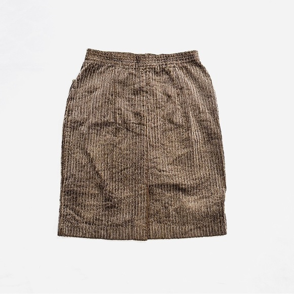 Vintage BFA Classics Brown Corduroy Broad Wale Midi Skirt - Picture 8 of 8